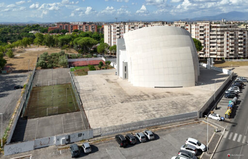 Chiesa di Dio Padre Misericordioso di Richard Meier fotografie con drone