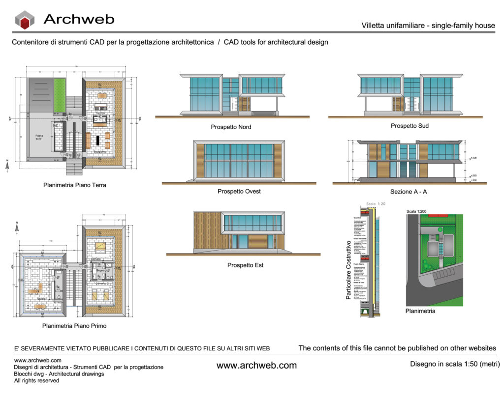 Progetto villetta Della Fazia 2D