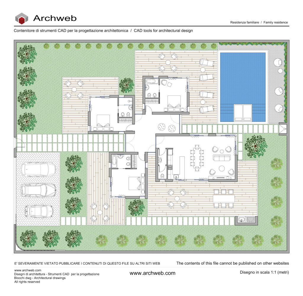 Schema progetto villa 16 dwg Archweb