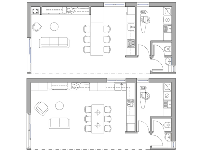 Zona giorno dwg 16 cad Archweb