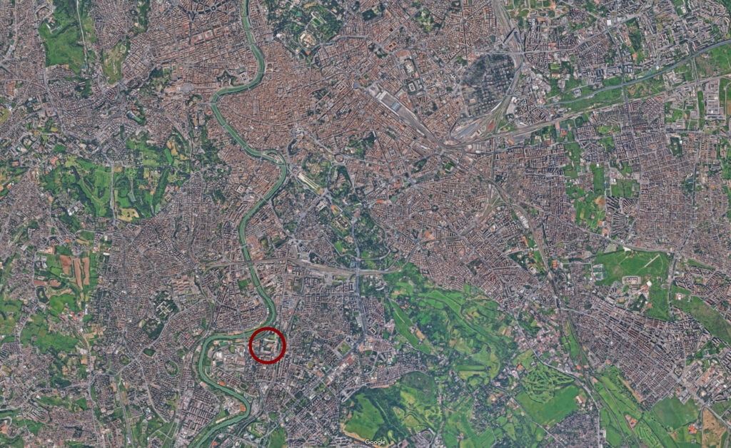 Basilica di San Paolo fuori le Mura. Aerial Maps