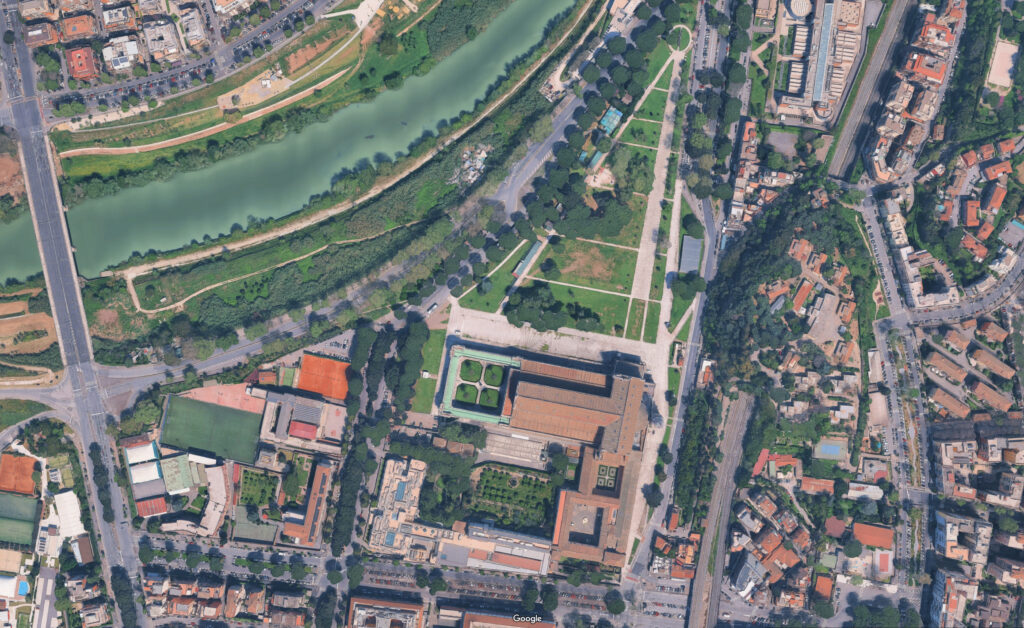 Basilica di San Paolo fuori le Mura. Aerial Maps