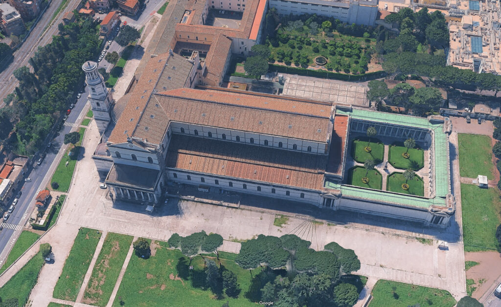 Basilica di San Paolo fuori le Mura. Aerial Maps
