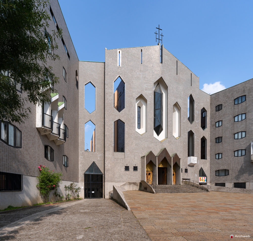 Chiesa di San Francesco d’Assisi al Fopponino a Milano. Fotografie. Progetto di Gio Ponti