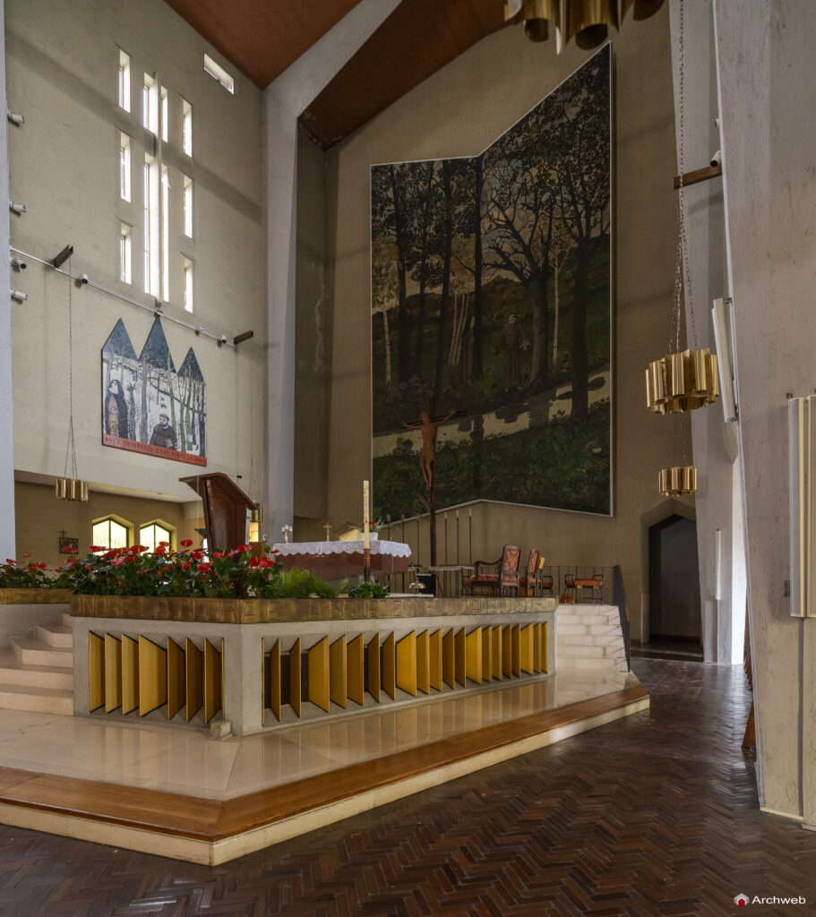 Chiesa di San Francesco d’Assisi al Fopponino a Milano. Fotografie. Progetto di Gio Ponti