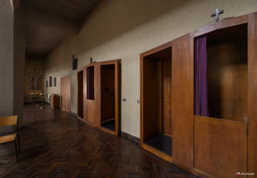 Chiesa di San Francesco d’Assisi al Fopponino a Milano. Fotografie. Progetto di Gio Ponti