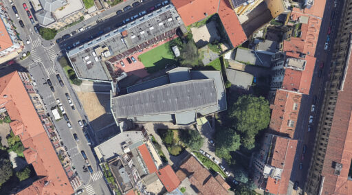 Chiesa di San Francesco d’Assisi al Fopponino a Milano. Aerial Maps