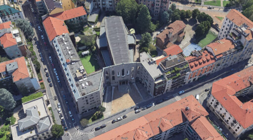 Chiesa di San Francesco d’Assisi al Fopponino a Milano. Aerial Maps