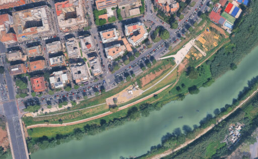 Parco Tevere Marconi a Roma - Foto aerea