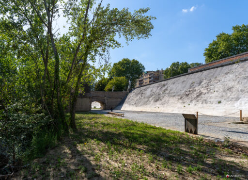 Parco d'affaccio fluviale Oasi di Ponte Milvio. Fotografie Archweb.com