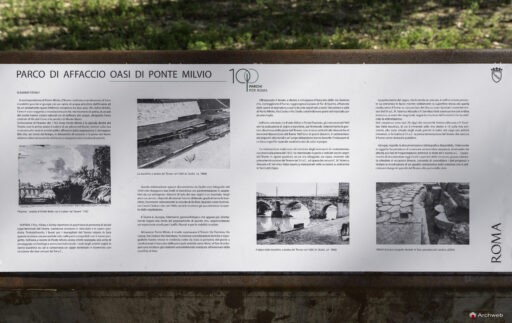 Parco d'affaccio fluviale Oasi di Ponte Milvio. Fotografie Archweb.com