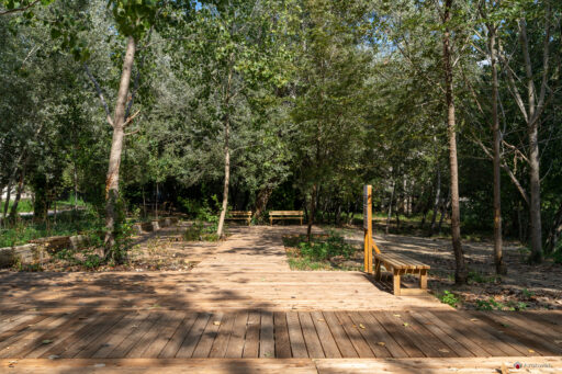 Parco d'affaccio fluviale Oasi di Ponte Milvio. Fotografie Archweb.com