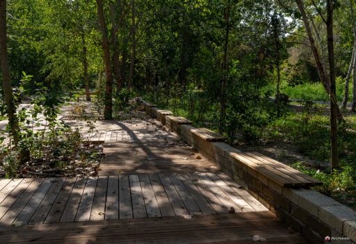 Parco d'affaccio fluviale Oasi di Ponte Milvio. Fotografie Archweb.com