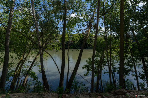 Parco d'affaccio fluviale Oasi di Ponte Milvio. Fotografie Archweb.com