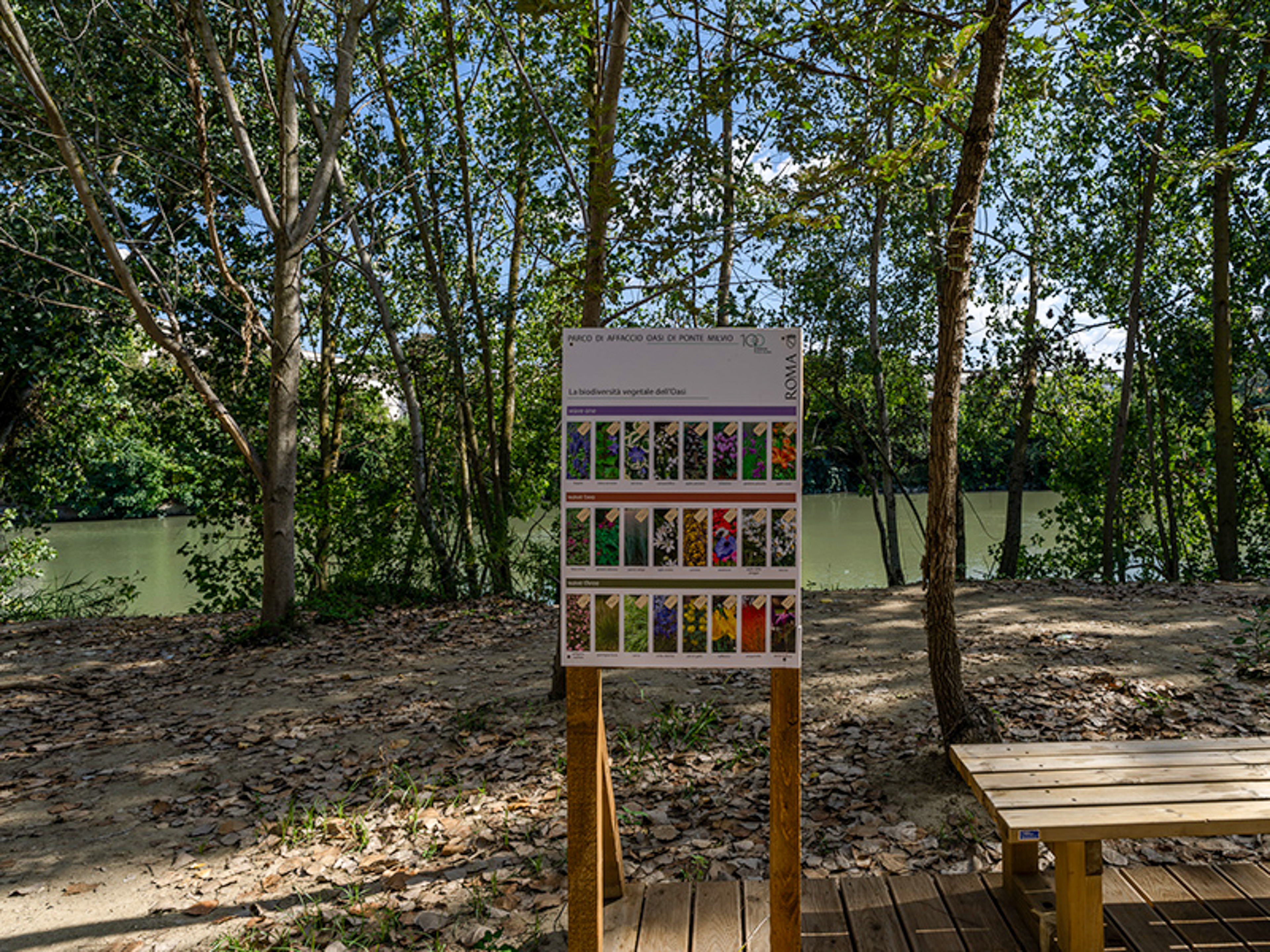 Parco d'affaccio fluviale Oasi di Ponte Milvio. Fotografie Archweb.com