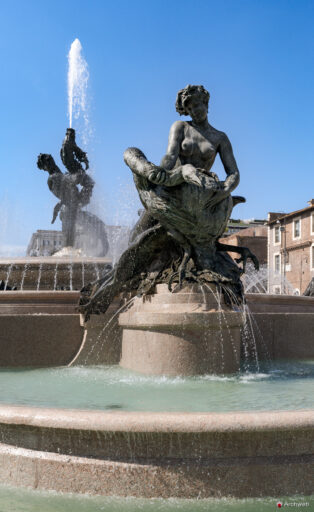 Fontana delle Naiadi a Piazza della Repubblica a Roma. Fotografie © M.S. Archweb.com