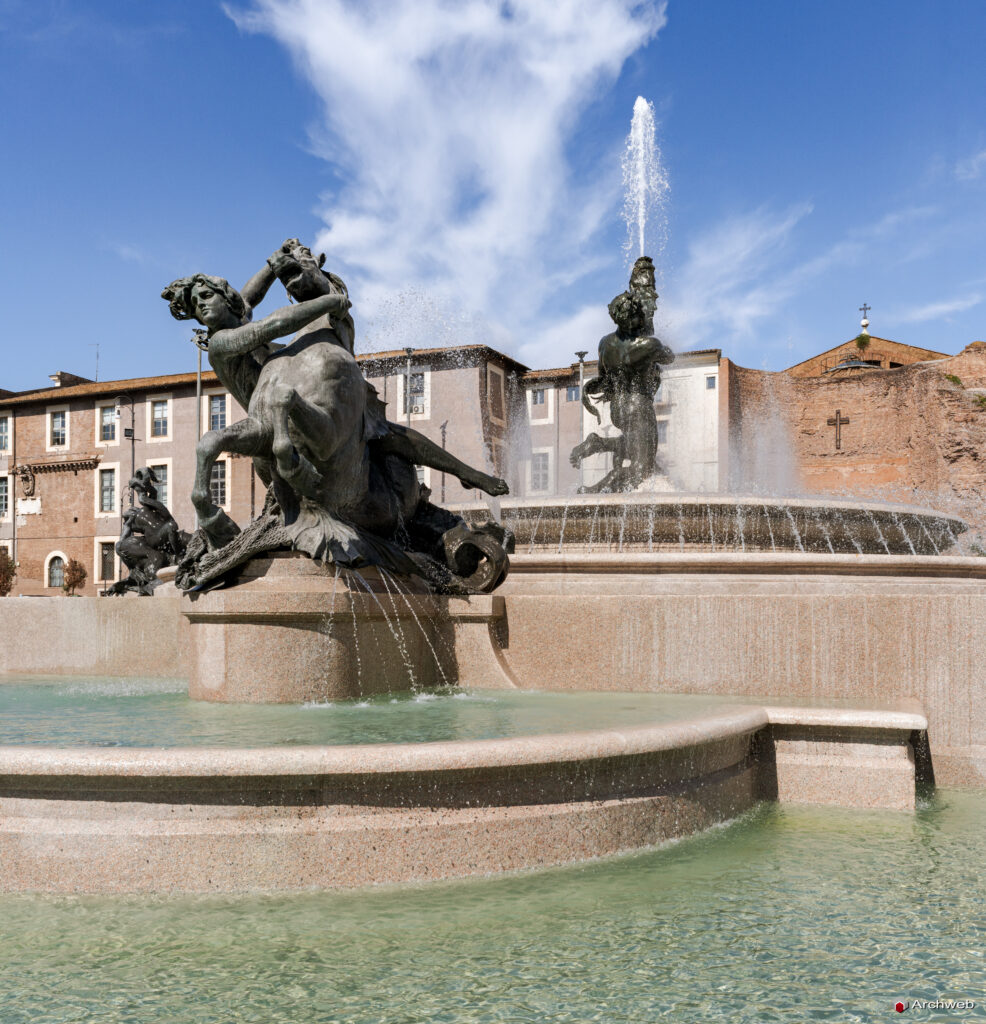 Fontana delle Naiadi a Piazza della Repubblica a Roma. Fotografie © M.S. Archweb.com