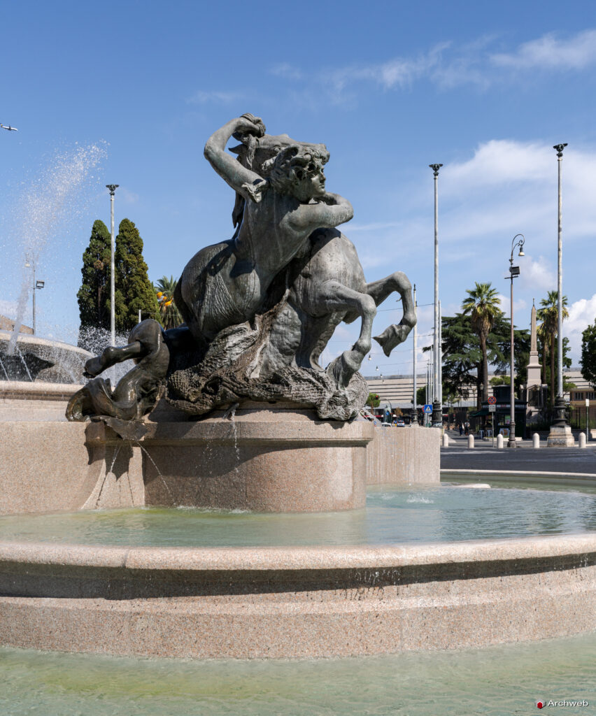 Fontana delle Naiadi a Piazza della Repubblica a Roma. Fotografie © M.S. Archweb.com