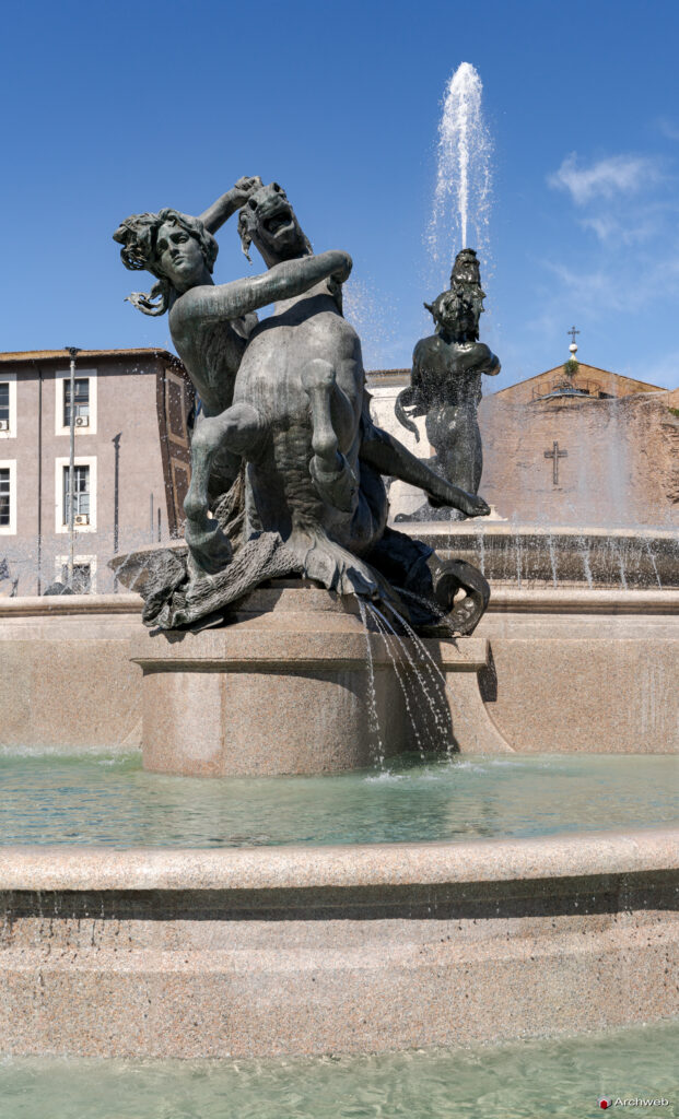 Fontana delle Naiadi a Piazza della Repubblica a Roma. Fotografie © M.S. Archweb.com
