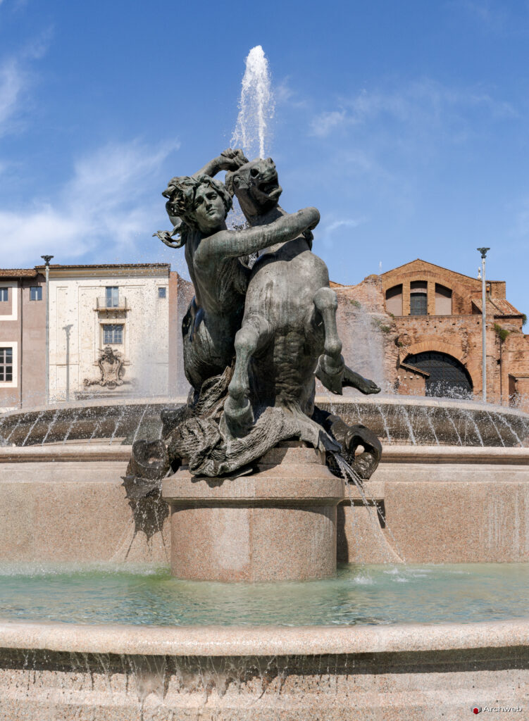 Fontana delle Naiadi a Piazza della Repubblica a Roma. Fotografie © M.S. Archweb.com