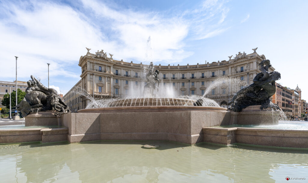 Fontana delle Naiadi a Piazza della Repubblica a Roma. Fotografie © M.S. Archweb.com