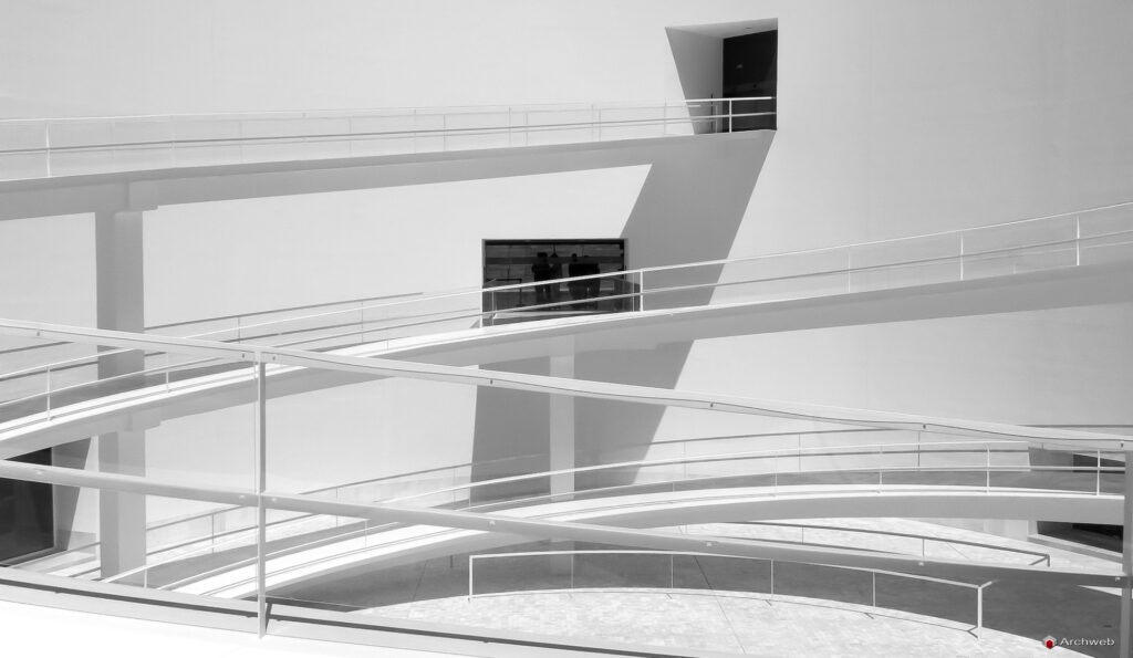 Granada (Spain). Ramps inside the Memory of Andalusia Museum in the city of Granada by Alberto Campo Baeza. Fotografia di @ rjaurele su Depositphotos.com