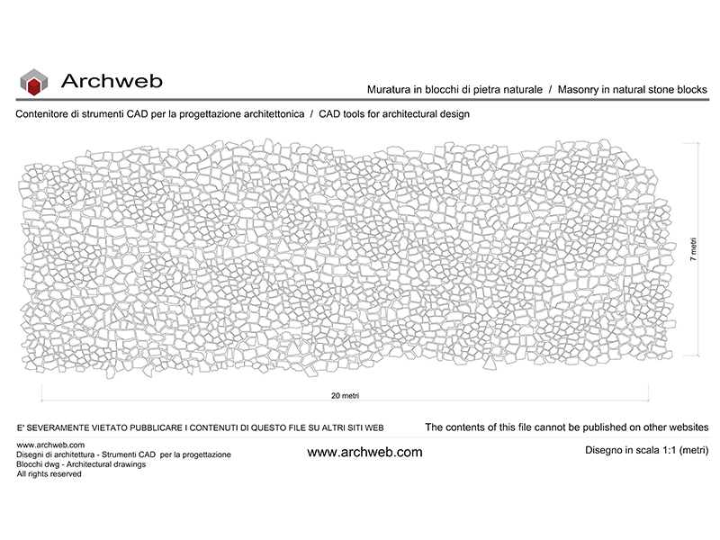 Muratura blocchi pietra 03 dwg Archweb