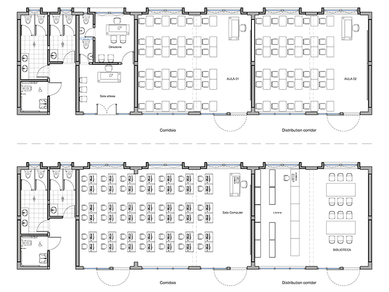 Scuola pianta 11 dwg cad Archweb