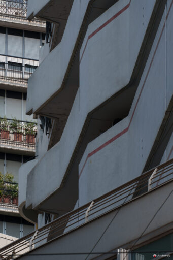 Complesso Corso Italia a Milano. Progetto di Luigi Moretti. Fotografie © Archweb.com