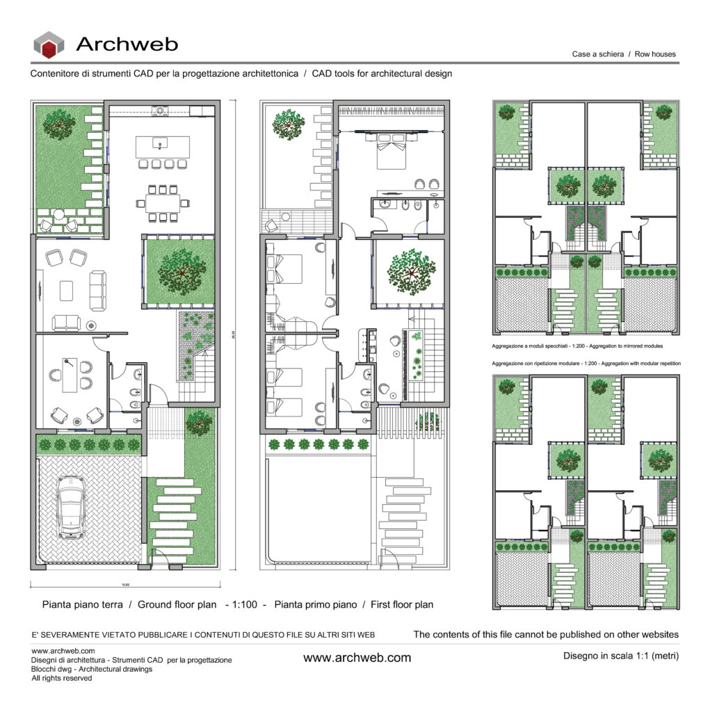Case a schiera 46 dwg