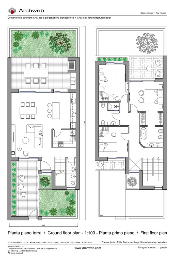 Case a schiera 52 dwg Archweb
