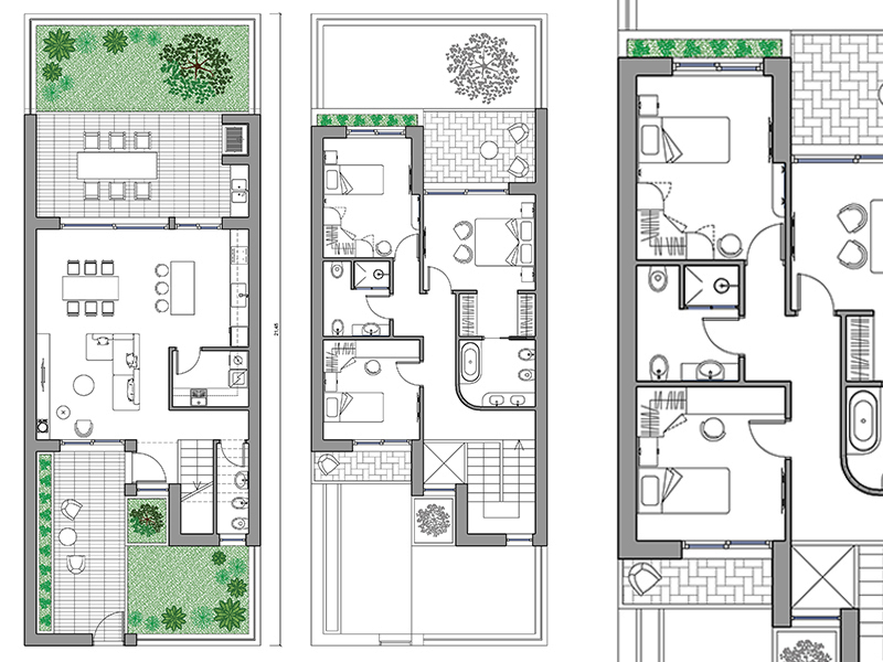 Case a schiera 52 dwg Archweb