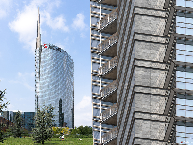 Torre UniCredit a Milano. Fotografie 4K Archweb.com