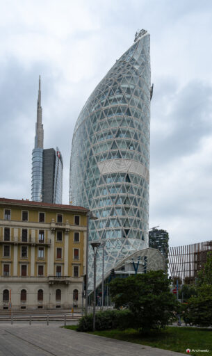 Torre Unipol a Milano. Fotografie © M.S. Archweb.com