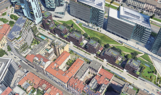 Le Ville di Porta Nuova a Milano. Foto © Google Maps