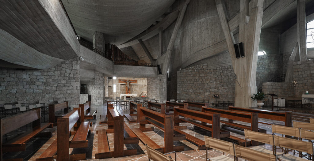 Chiesa dell'autostrada del sole. Interno 01© Archweb.com
