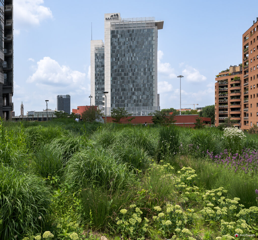Biblioteca degli alberi a Milano Porta Nuova. Fotografie © Archweb.com