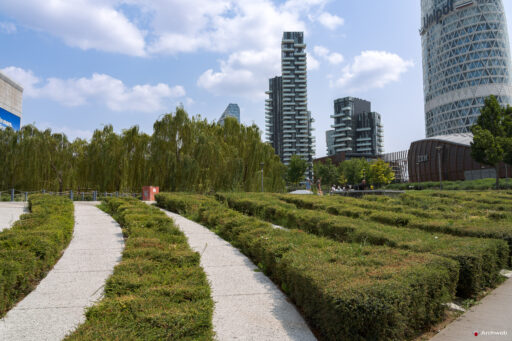 Biblioteca degli alberi a Milano Porta Nuova. Fotografie © Archweb.com