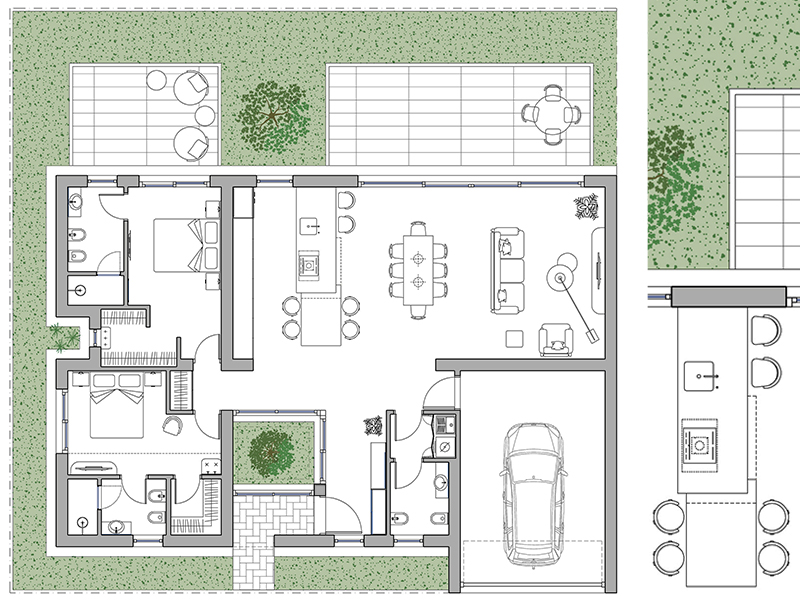 Casa unifamiliare 15 dwg Archweb