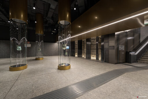 Metro C - Colosseo - Fori Imperiali. Fotografie © Archweb.com