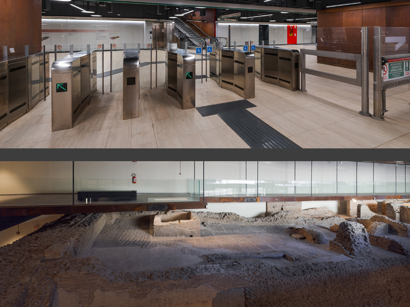 Metro C Stazione Porta Metronia. Fotografie © M.S. Archweb.com