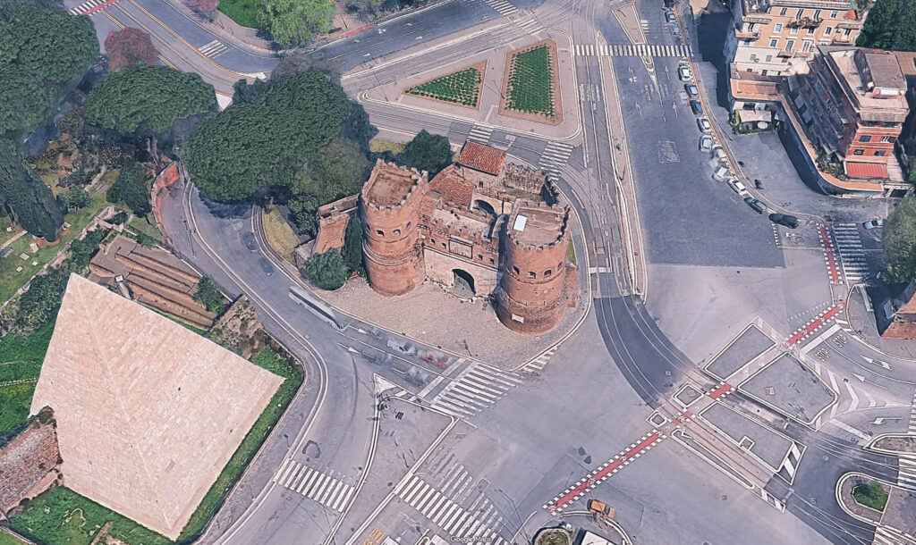 Porta San Paolo a Roma. Foto © Google Maps