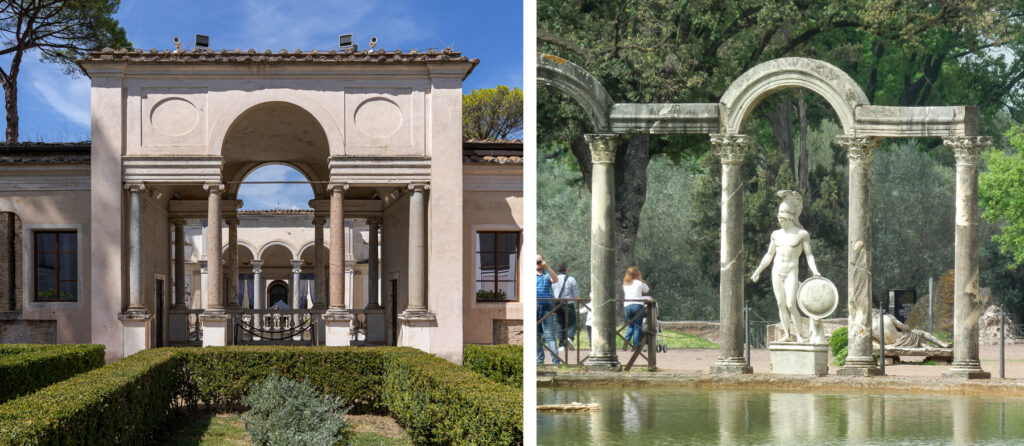 La serliana della loggia di Bartolomeo Ammannati e l’arco siriaco del Canopo a Villa Adriana