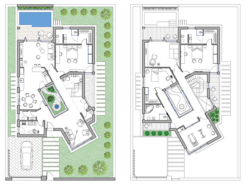 Villa con piscina 06 dwg Archweb