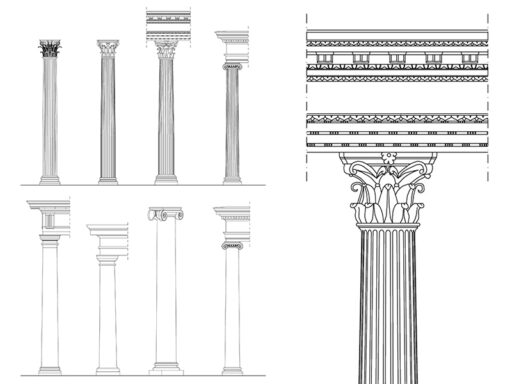 Colonne classiche dwg Archweb