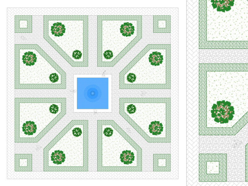 Giardino all'italiana 03 dwg Archweb