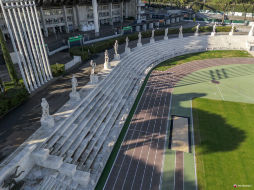 Stadio dei Marmi "Pietro Mennea" . Fotografie di qualità in 4K Fotografie © Archweb.com