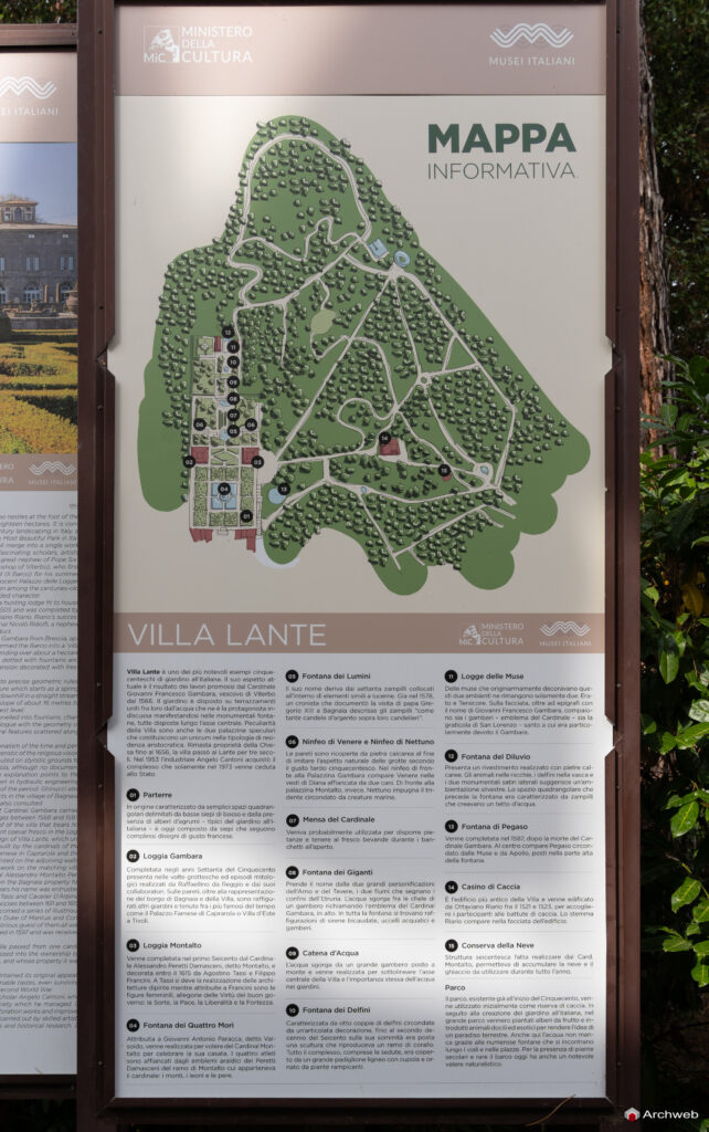 Villa Lante a Bagnaia. Fotografie © M.S. Archweb.com