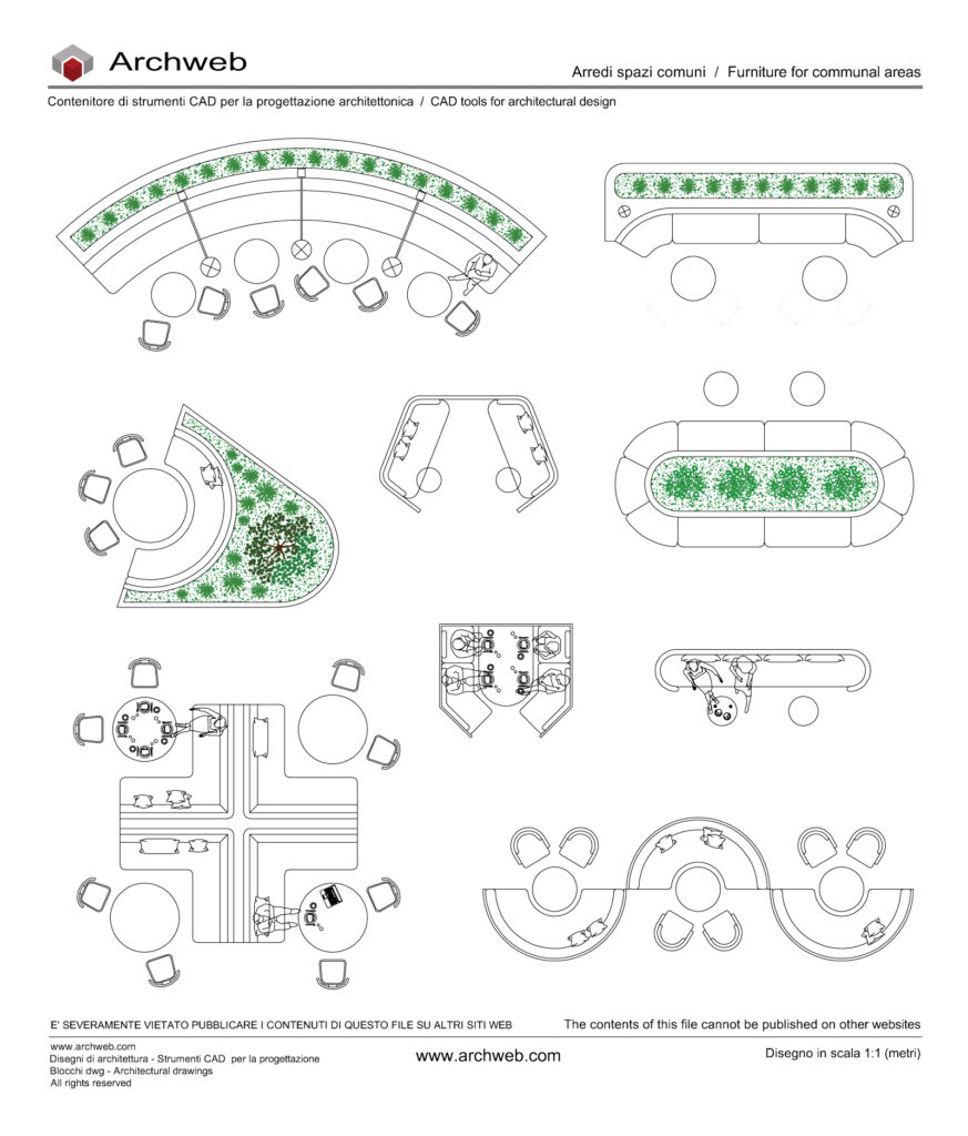 Arredi spazi comuni 02 dwg Archweb