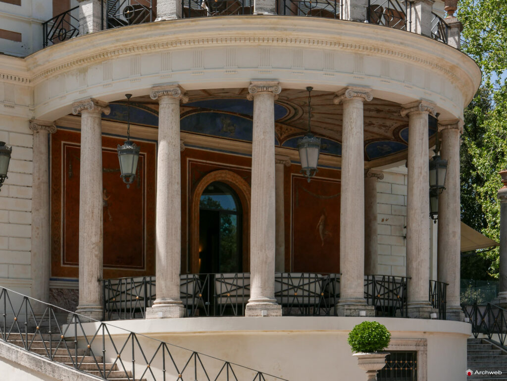 Casina Valadier a Villa Borghese. Fotografie © Archweb.com